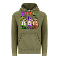 Vintage Olive happy halloween jars Vintage Hoodie - CowGirlArtShop