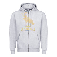Heather Grey Thai Flag Vacation Bangkok Travel Thailand Zipper Hoodie - minhPixels
