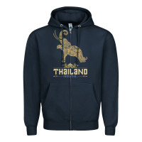Thai Flag Vacation Bangkok Travel Thailand Zipper Hoodie | Teevron