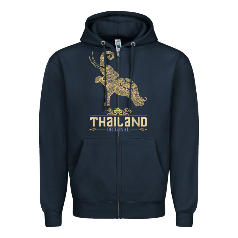 Thai Flag Vacation Bangkok Travel Thailand Zipper Hoodie by minhPixels | Teevron