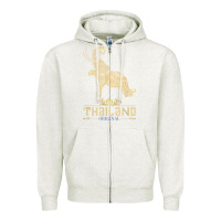 Oatmeal Heather Thai Flag Vacation Bangkok Travel Thailand Zipper Hoodie - minhPixels