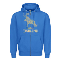 True Royal Thai Flag Vacation Bangkok Travel Thailand Zipper Hoodie - minhPixels