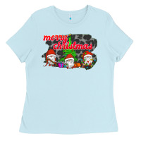 Baby Blue Merry Christmas - Gnome - Gnome Ladies Tee - Bettercallsaul