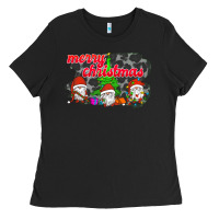 Black Merry Christmas - Gnome - Gnome Ladies Tee - Bettercallsaul