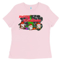 Bubblegum Pink Merry Christmas - Gnome - Gnome Ladies Tee - Bettercallsaul