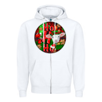 White ho ho ho merino wool baby sheep Zipper Hoodie - LillyAllenDesigns