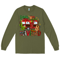 Army Green Feliz Navidad Christmas Mexico Long Sleeve Tee - HowdyJamesFarm