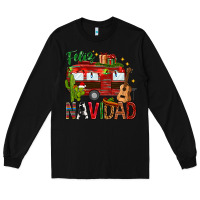 Black Feliz Navidad Christmas Mexico Long Sleeve Tee - HowdyJamesFarm