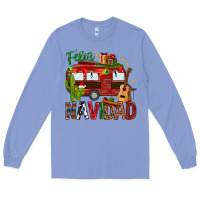 Colony Blue Feliz Navidad Christmas Mexico Long Sleeve Tee - HowdyJamesFarm