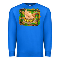 True Royal st patricks day farm chicken gold eggs leopard serape glitter Premium Sweatshirt - Artiststas