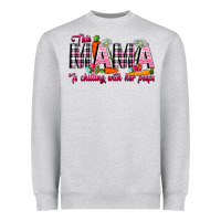 Heather Grey This Mama Is Chilling With Her Peeps Heavyweight Sweatshirt - CowhideDigitalArt