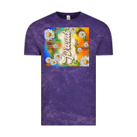 Cloud Purple proud with daisies Vintage Tee - TumblerDesignByShophia