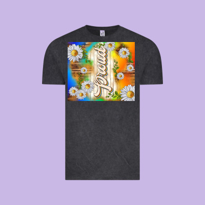 Proud With Daisies Vintage Tee Designed By Tumblerdesignbyshophia