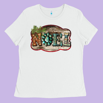 Christmas Noel Ladies Tee Designed By Bettercallsaul