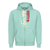 Seafoam Judo Cool Japanese Symbol Judoka Martial Arts Lover Gift Zipper Hoodie - minhPixels