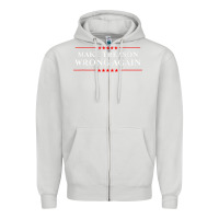 Dove Grey Make Treason Wrong Again Political Resist Lying Anti-Trump Zipper Hoodie - minhPixels