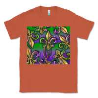 Copper Mardi Gras Fleur De Lis Classic Tee - RanaPortraitStore