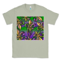 Matcha Mardi Gras Fleur De Lis Classic Tee - RanaPortraitStore
