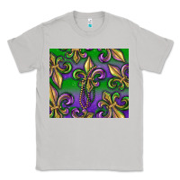 Moon Dust Mardi Gras Fleur De Lis Classic Tee - RanaPortraitStore