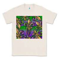 Natural Mardi Gras Fleur De Lis Classic Tee - RanaPortraitStore