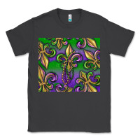 Smoke Mardi Gras Fleur De Lis Classic Tee - RanaPortraitStore