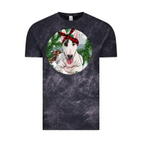 Cloud Black Bull Terrier And Farm Vintage Tee - RanaPortraitStore