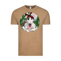 Vintage Coffee Bull Terrier And Farm Vintage Tee - RanaPortraitStore