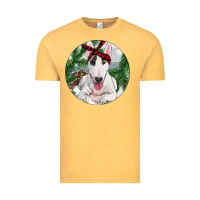 Vintage Mustard Bull Terrier And Farm Vintage Tee - RanaPortraitStore