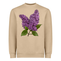 Mushroom Purple Lilac Flower Heavyweight Sweatshirt - LillyAllenDesigns