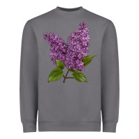 Storm Purple Lilac Flower Heavyweight Sweatshirt - LillyAllenDesigns