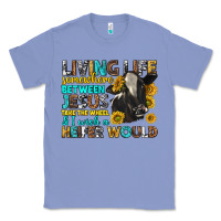 Colony Blue Living Life Somewhere Between Jesus Classic Tee - texasbilliewilder