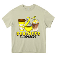 Mossy deafness awareness coffee cups Heavy Core Tee - Artiststas