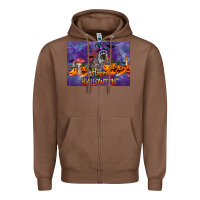 Chestnut Happy Halloween Raccoon Zipper Hoodie - LillyAllenDesigns