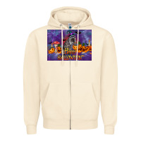 Sandshell Happy Halloween Raccoon Zipper Hoodie - LillyAllenDesigns