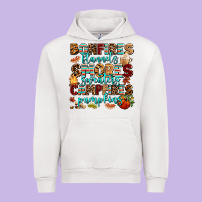 Bonfires Flannels Smores Urban Hoodie Designed By Adodesignshop