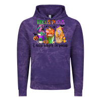 Cloud Purple hocus pocus i need coffee to focus Vintage Hoodie - CowGirlArtShop
