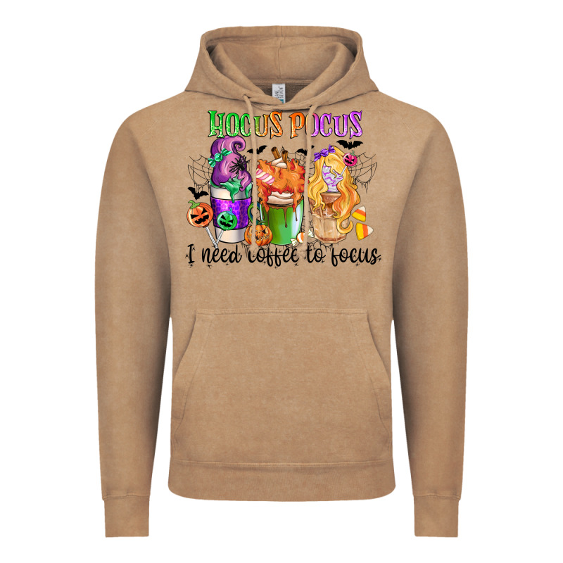 Hocus Pocus I Need Coffee To Focus Vintage Hoodie by CowGirlArtShop | Teevron