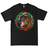Black Longhorn Cow Christmas Premium Tee - RanaPortraitStore