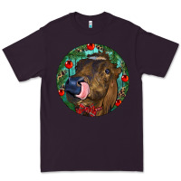 Plum Longhorn Cow Christmas Premium Tee - RanaPortraitStore