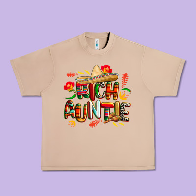 Cinco De Mayo Rich Auntie Urban Heavy Tee Designed By Cowgirlartshop