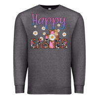 Charcoal Heather happy easter cross Premium Sweatshirt - Artiststas