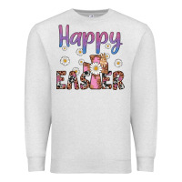 Oatmeal Heather happy easter cross Premium Sweatshirt - Artiststas