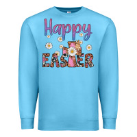 Ocean Blue happy easter cross Premium Sweatshirt - Artiststas