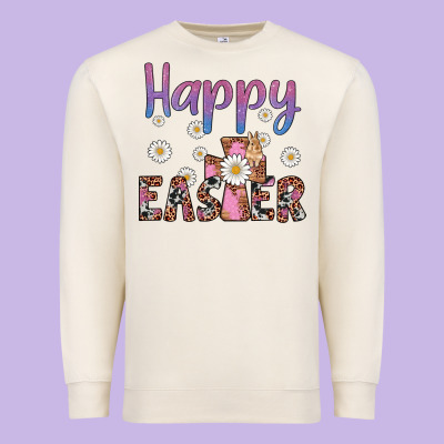 Happy Easter Cross Premium Sweatshirt Designed By Artiststas