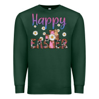 Sports Green happy easter cross Premium Sweatshirt - Artiststas