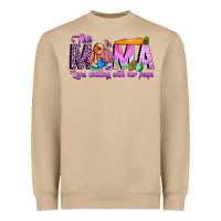 Mushroom This Mama is chilling with her Heavyweight Sweatshirt - CowhideDigitalArt