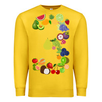 Lemon Number 3 Fruit 3rd birthday party fruit themed gift Idea Premium Sweatshirt - minhPixels