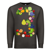 Smoke Number 3 Fruit 3rd birthday party fruit themed gift Idea Premium Sweatshirt - minhPixels