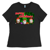 Black Merry Christmas - Gnome - Gnome Ladies Tee - Bettercallsaul