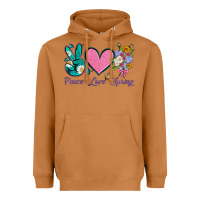 Meerkat peace love springwith flowers and butterfly Heavyweight Hoodie - Artiststas
